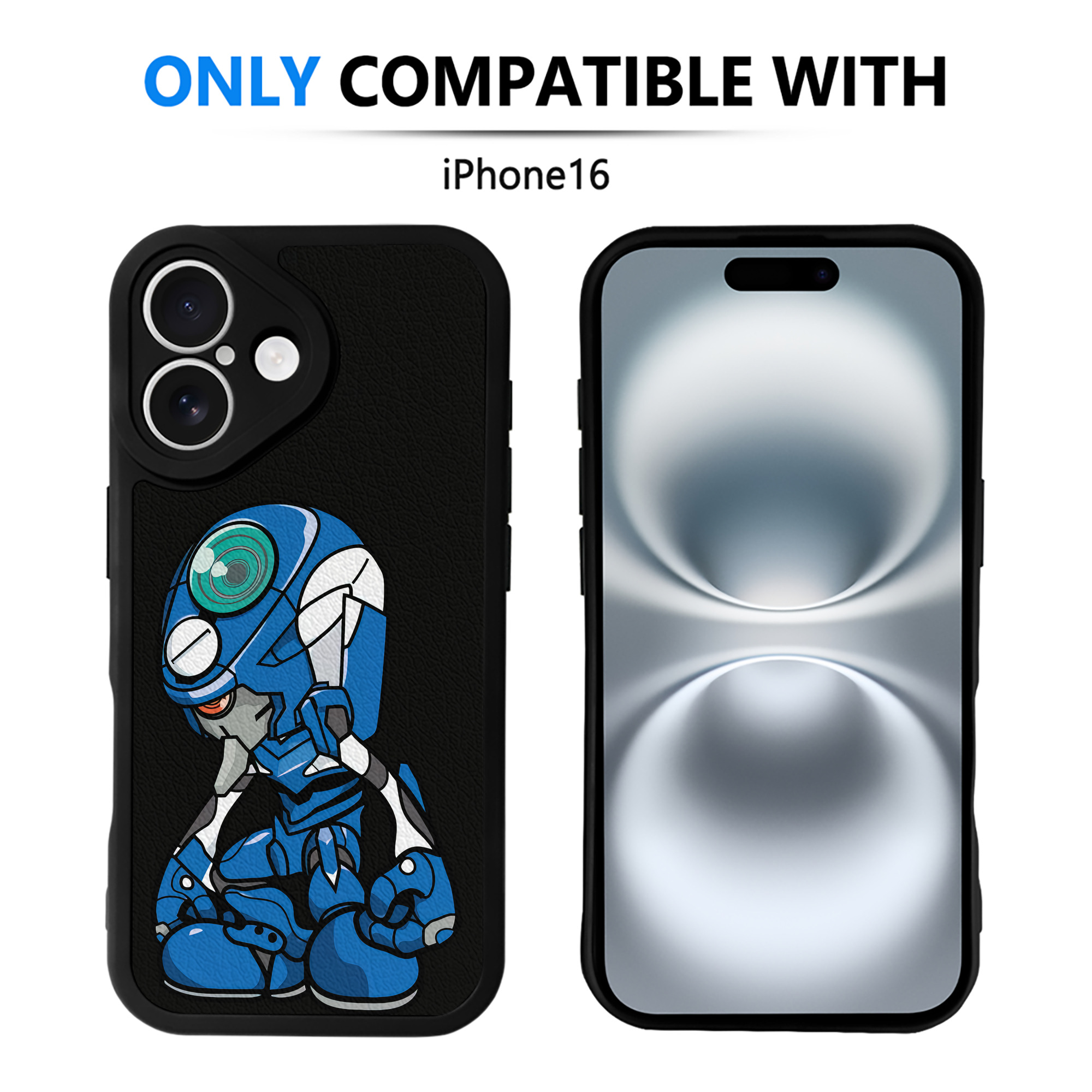 （画像用） EVA 新世紀エヴァンゲリオン 【iPhone 16シリーズ対応】シリコンスマホケース（レザー調） 材質：シリコン